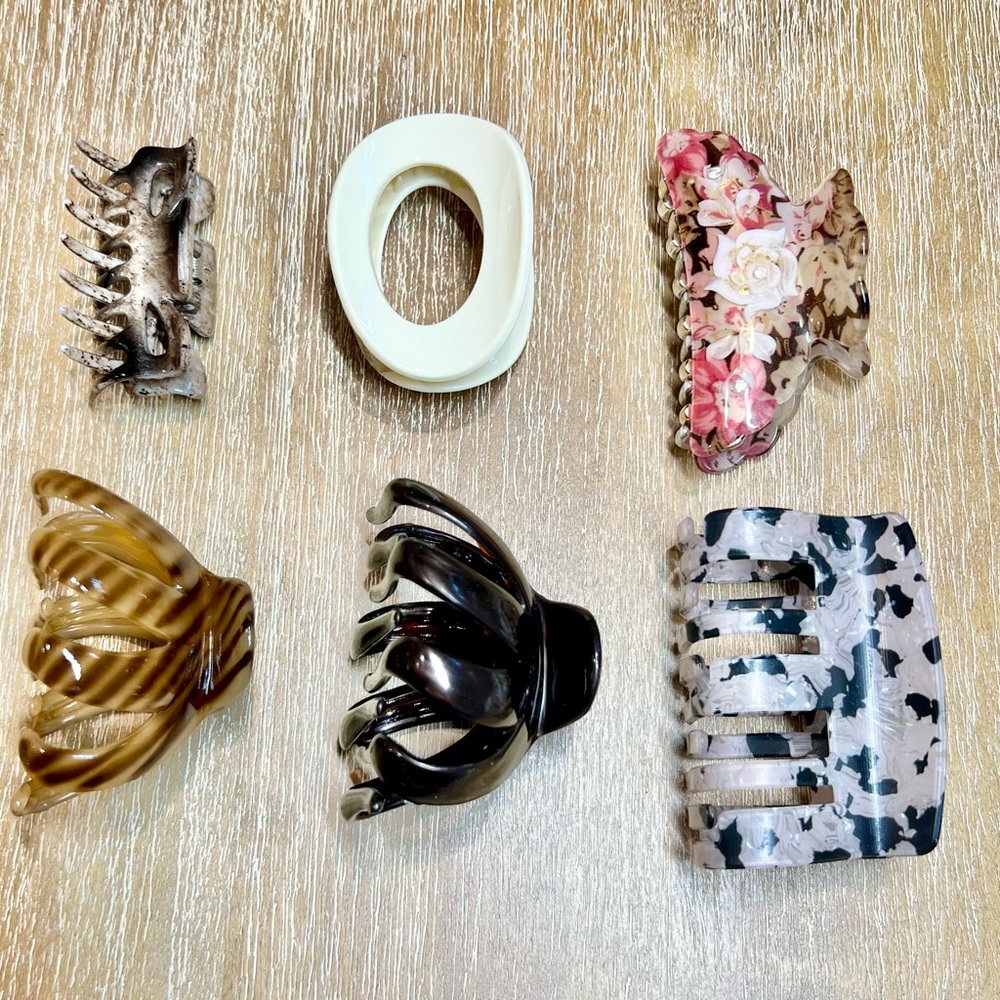 Assorted Small/Medium Claw Clip Set